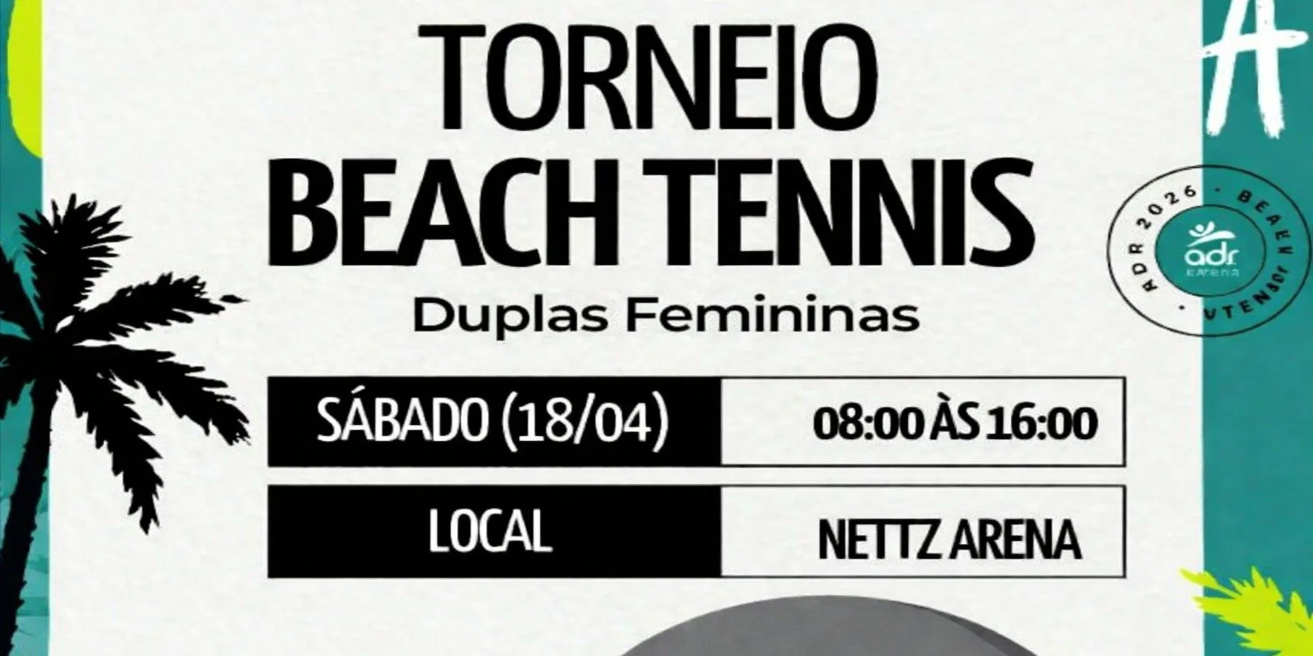 Torneio Beach Tennis Feminino - ADR Senior
